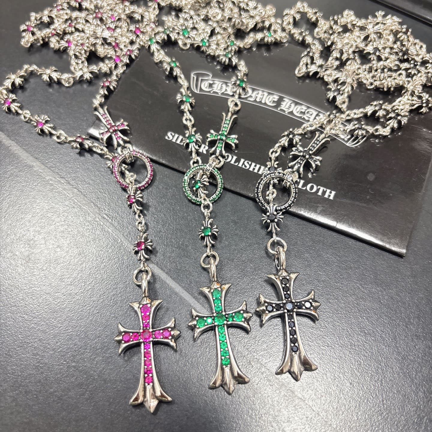 Chrome Hearts Charm Cross Necklace Chrome Hearts Charm Cross Necklace